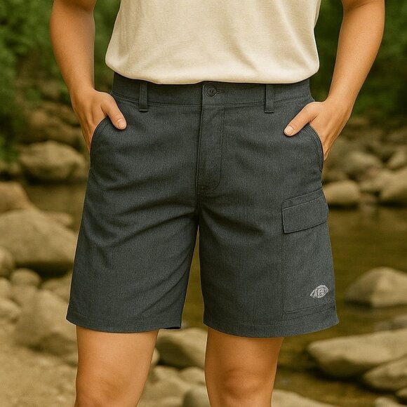 NEW Aftco Utility Outdoor Hiking Fishing Shorts in Color Diffuse Navy 9/28 - Picture 1 of 8